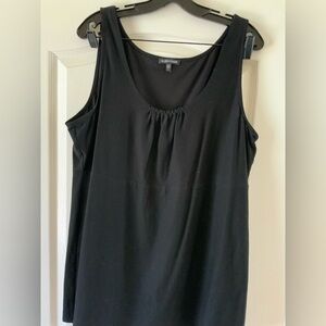 Eileen Fisher Black Scoop Neck Tank Top